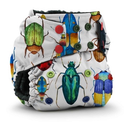 Image of Kanga Care Rumparooz OBV (Organic viscose of Bamboo Velour) One Size Pocket Cloth Diaper | Bugs Multi-color (6-40lbs)