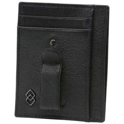 Hammer Anvil Minimalist Front Pocket Wallet RFID Blocking Thin Leather Card  Case