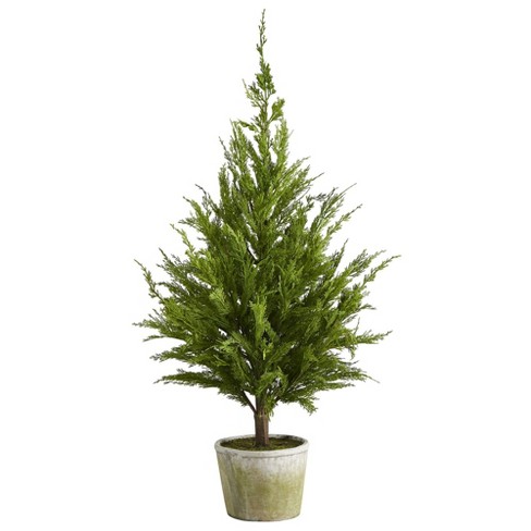 Nearly Natural 3ft. Mini Cedar Pine Tree (Indoor/Outdoor)