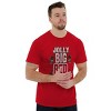 Christmas Jolly Big Red Guy Elves Mens Graphic T Shirt Tees Brisco Brands - 4 of 4
