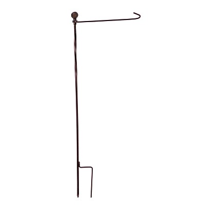 Evergreen Flag Metal Twist Garden Flag Stand, Bronze Finish Durable and Well Made Home and Garden Dcor For Lawn Patio Yard