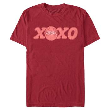 Men's Star Wars The Mandalorian Valentine's Day The Child XOXO Bassinet T-Shirt