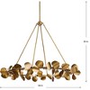 Progress Lighting, Laurel Collection, 8-Light Chandelier, Gold Ombre, Hand-Painted Leaves, Steel - 2 of 4