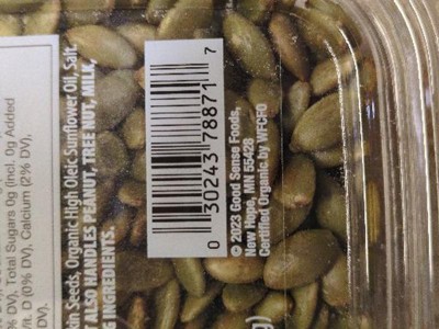 thumbnail image 2 of Good Sense Roasted & Salted Pumpkin Seeds (Pepitas... 2 of 14