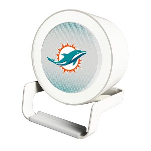Keyscaper Miami Dolphins Linen Night Light Charger and Bluetooth Speaker - 1 of 3