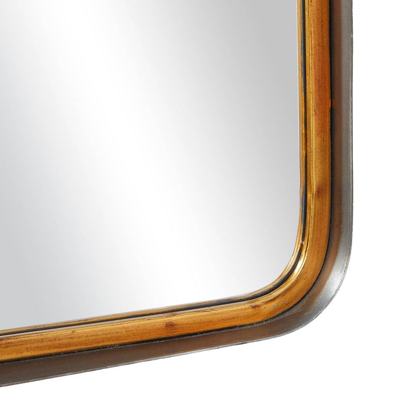 Metal Wall Mirror with Hanging Strap Gold - Olivia &#38; May, 4 of 9