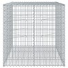 vidaXL Gabion Basket Silver Galvanized iron wire Large Durable - 4 of 4
