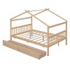 YOOCOZZ  Full Size Wooden Bed with House Design and Drawers - 3 of 4