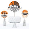 Big Dot of Happiness Basketball - Let The Madness Begin - College Basketball Party Centerpiece Sticks - Table Toppers - Set of 15 - 3 of 4