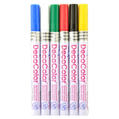 Marvy DecoColor Paint Marker - Ink Color: Black - 1 Each