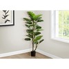 Sapphtopaz Artificial Monstera Tree with Pot, Artificial Tree with Natural Wood Trunk, Real Touch Room Decor for Home Office Foyer Porch - 4 of 4