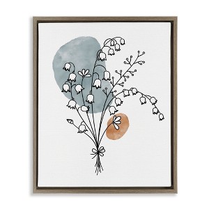 Stupell Industries Lily of the Valley Wildflower Floating Frame Canvas Art - 1 of 4