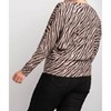 Women's Zebra Suede Plus Top - Easel - 2 of 3