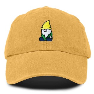 Dalix Gnome Embroidered Cotton Baseball Cap Adjustable Dad Hat Mens - 1 of 4