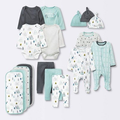 Baby Boys' Adventure Awaits Layette Set - Cloud Island™ Green : Target