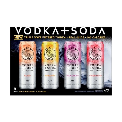 White Claw Spirits Vodka Soda Variety - 8pk/12 fl oz Cans