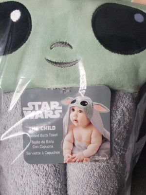 Baby yoda discount hooded bath towel