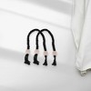 Unique Bargains Round Wooden Ball Magnetic Buckle Curtain Strap Cotton Linen Magnet Wood 2 Pcs - 2 of 4