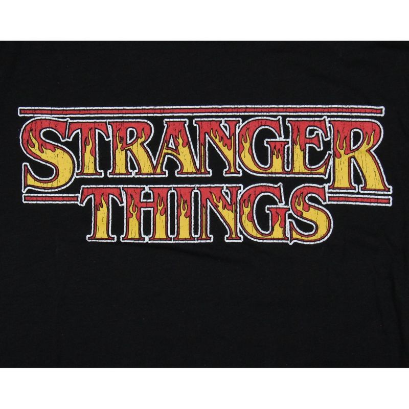 Stranger Things Men's TV Show Title Logo Graphic Crewneck Tee T-Shirt Adult, 2 of 4