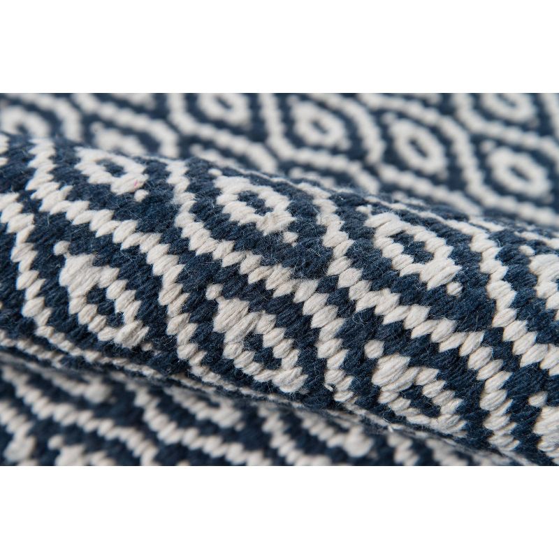 Newton Davis Hand Woven Recycled Plastic Indoor/Outdoor Rug Navy - Erin Gates by Momeni, 5 of 10