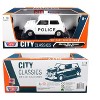1961-1967 Morris Mini Cooper RHD (Right Hand Drive) "Police" White "City Classics" Series 1/18 Diecast Model Car by Motormax - 3 of 3