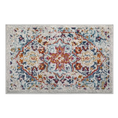 Indoor Wilton Floral Living Room Rugs, Stain Resistant Non Shedding Throw Carpet for Dining Room Bedroom