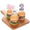 Big Dot of Happiness Two Cool - Girl - Dessert Cupcake Toppers - Pastel 2nd Birthday Party Clear Treat Picks - Set of 24 - 3 of 4
