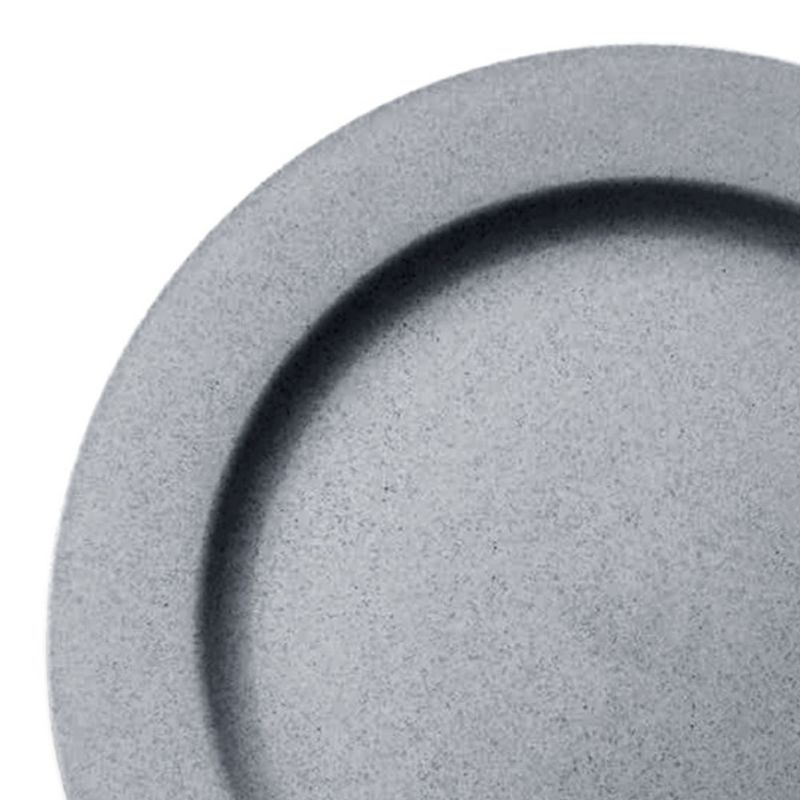 Smarty Had A Party 7.5" Matte Steel Gray Round Disposable Plastic Appetizer/Salad Plates (120 Plates), 2 of 3