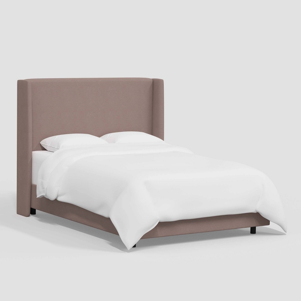 Photos - Wardrobe Full Antwerp Wingback Bed in Linen Mocha - Threshold™