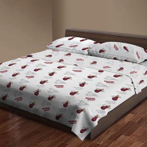 Sweet Home Collection NBA Miami Heat Bed Sheet Sets - 1 of 4