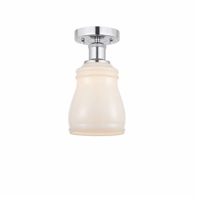 Ellery - 1 Light Semi-Flush Mount In Nautiical Style-9.75 Inches Tall and 4.75 Inches Wide