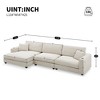 NicBex Couches for Living Room 134" Oversized L Shaped Couch Corduroy Sectional Sofa with USB Charging Port, Cup Holder, 50"Chais - 4 of 4