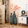 Dexmalle modern style decoration home droplet shaped white metal vase 3-piece set - 4 of 4