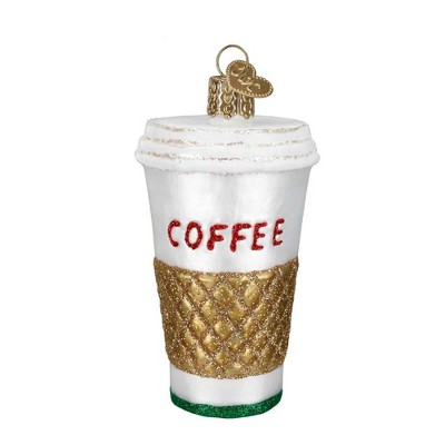 Old World Christmas 3.25 In Coffee To Go Beverage Drive Thru Tree Ornaments