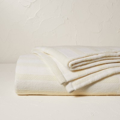 60"x80" Patterned Throw Blanket Cream - Opalhouse™ designed with Jungalow™