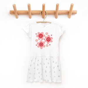 The Juniper Shop Hippy Flower Valentine Toddler Graphic Dress - 1 of 3