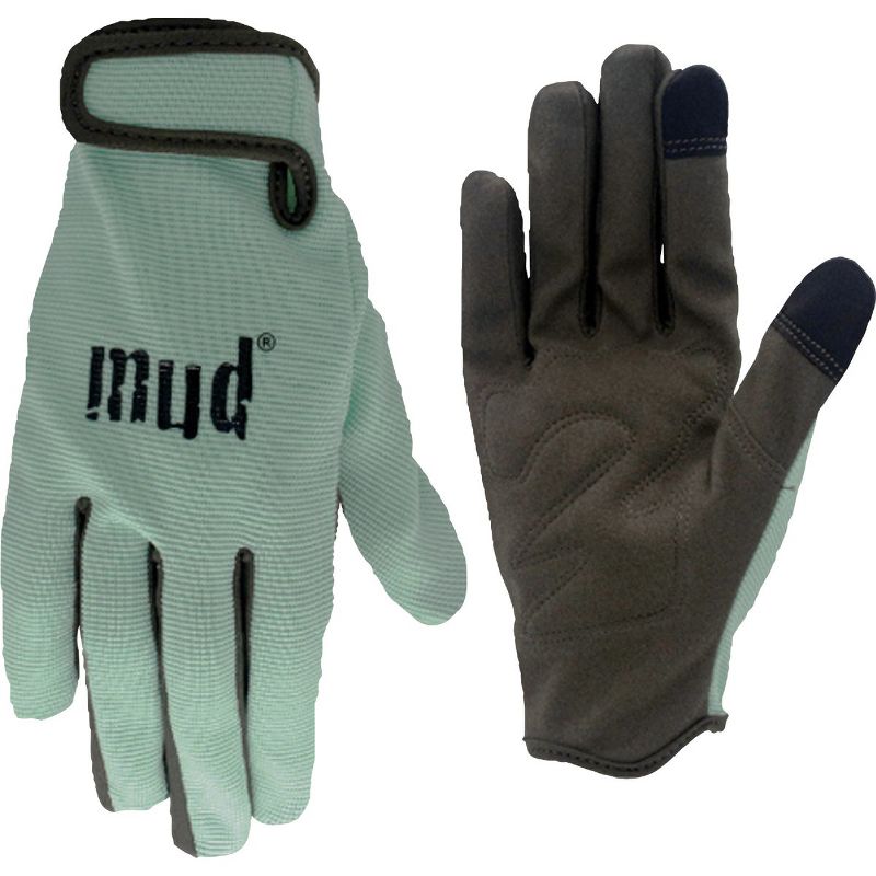 Mud Gloves  Women's Small/Medium Synthetic Leather Mint Garden Glove MD51001MT-WSM, 1 of 2