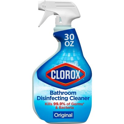 Clorox Disinfecting Bathroom Cleaner, 30 Ounces, Unscented