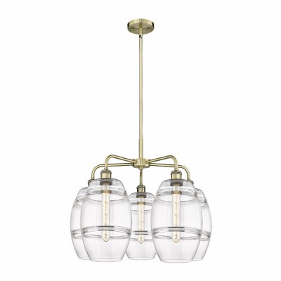 Vaz - 5 Light Stem Hung Chandelier In Industrial Style-15.38 Inches Tall and 26 Inches Wide