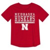 NCAA Nebraska Cornhuskers Girls' Foil T-Shirt - 2 of 3