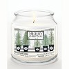Courtside Market Merry Christmas Evergreen 12.8oz Soy Wax Candle Glass Jar with Brushed Silver Metal Lid - 2 of 3