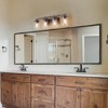 LNC Laius Gryish Brown Wood Tone and Black Farmhouse Vanity  Lights, 3 Light/4 Light - 4 of 4