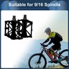Unique Bargains Cycling Bike Pedal 9/16" Spindle Aluminum Alloy Road Mountain BMX MTB Bike - 2 of 4