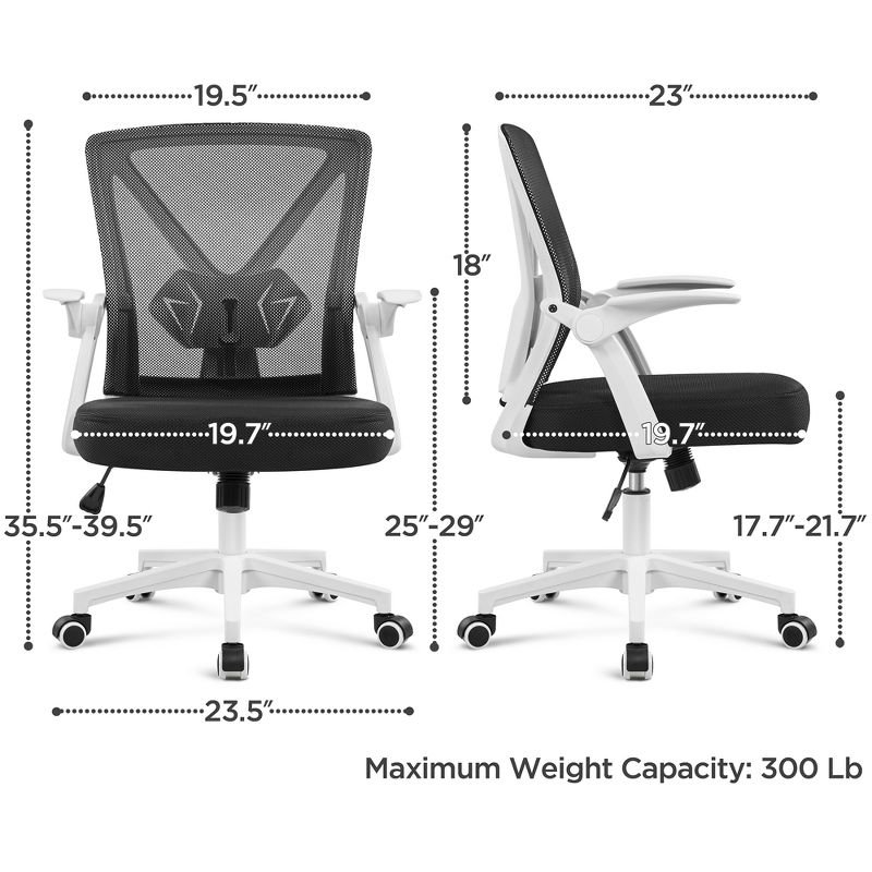 Yaheetech Mesh Office Chair Ergonomic Computer Chair, 3 of 9
