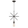 Chloe Lighting Ironclad Industrial-Style 1 Light Rubbed Bronze Ceiling Mini Pendant 13"Wide - 2 of 4