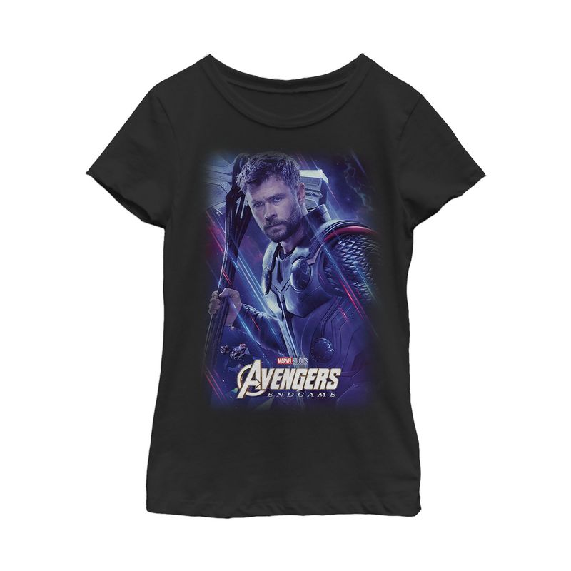 Girl's Marvel Avengers: Endgame Thor Streaks T-Shirt, 1 of 4