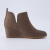 CUSHIONAIRE Women's Tito Wedge Bootie - Soft Vegan Suede, Memory Foam, Wide Width Available - 4 of 4