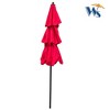 TiramisuBest 9Ft Mushroom - Colored 3 - Tier Outdoor Patio Umbrella: Crank, Tilt, Wind Vents for Garden, Deck, Backyard, Pool Shade - 2 of 4