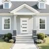 36 x 80 Fiberglass Entry Door, 4-Lite Frosted Glass - Contemporary Style for Home's Front Entrance, Right Hand Inswing - 2 of 4