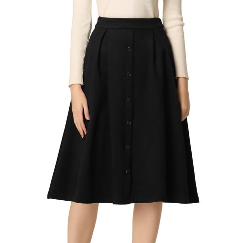 High waisted midi outlet skater skirt